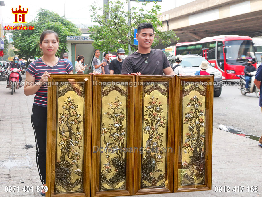 Đồng Hoàng Gia là địa chỉ chế tác bộ tứ quý bằng đồng hun uy tín